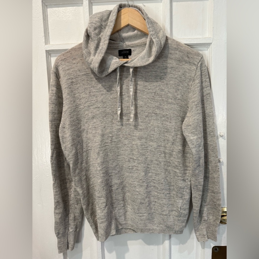 J. Crew Light Gray Men's Hoodie Sweater